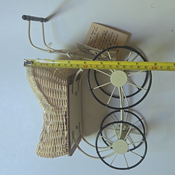 Vintage Louis Nichole Kurt Adler Victorian Sttle Doll Pram Carriage Buggy - Picture 7 of 9